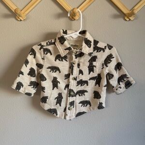 Hatley Kids Bear Print Button Down